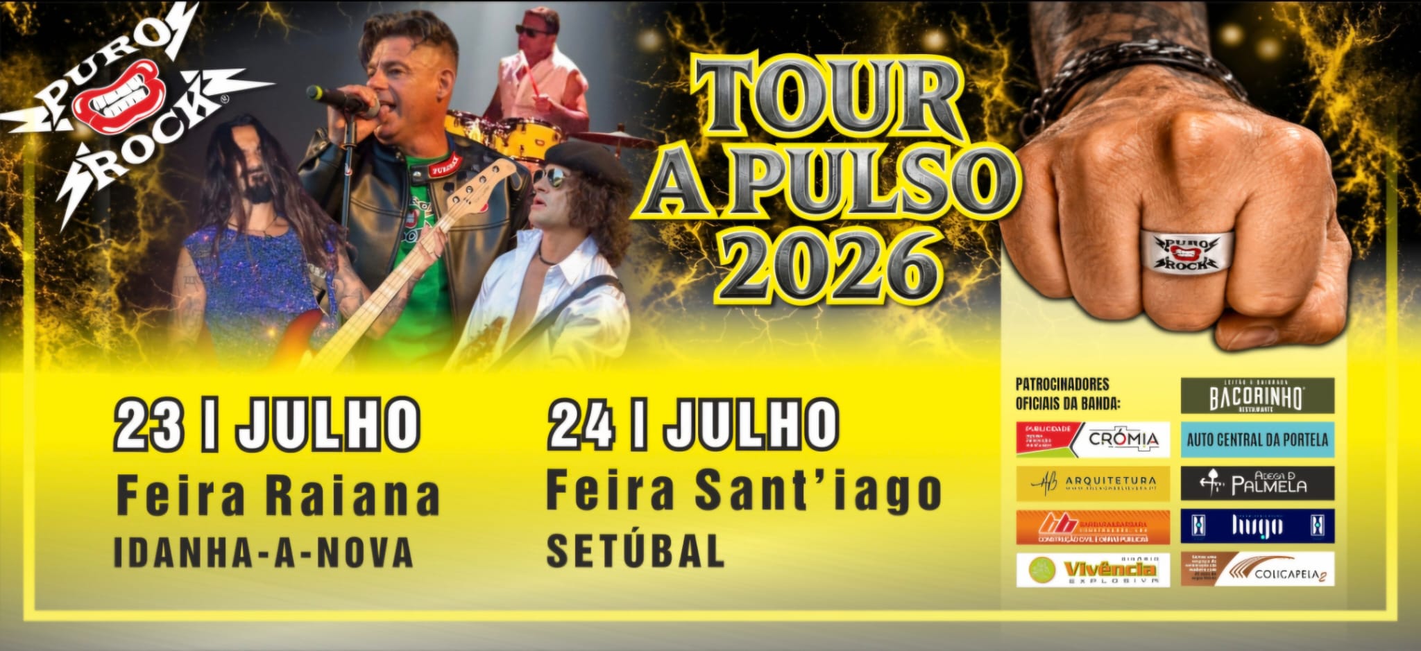Cartaz Tour A Pulso 2026